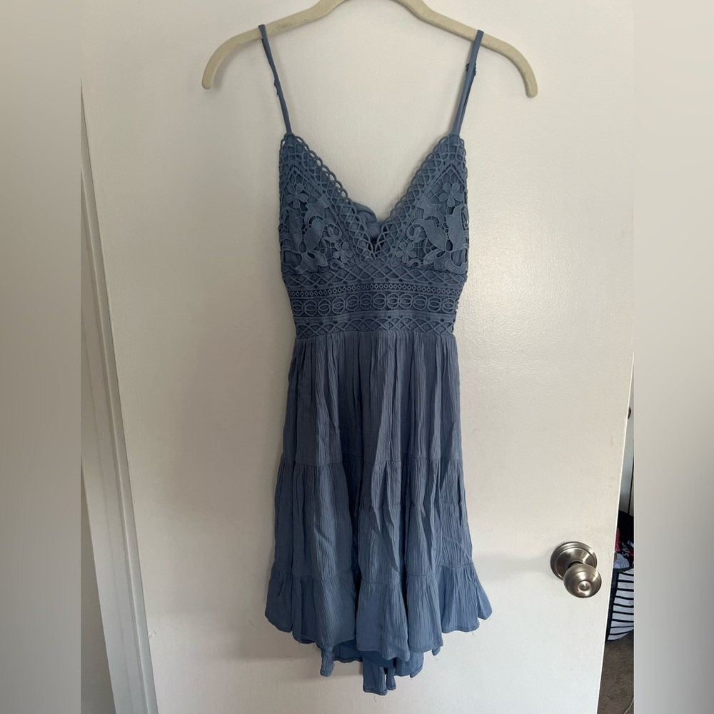 Lace and Gauze Summer Dress